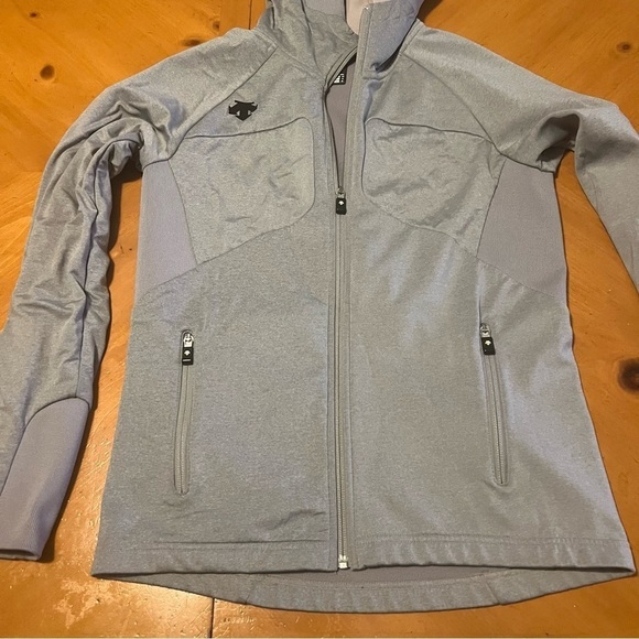 Descente Men’s Fleece Running Soft Shell Jacket in Gray Sz XS - Picture 6 of 16